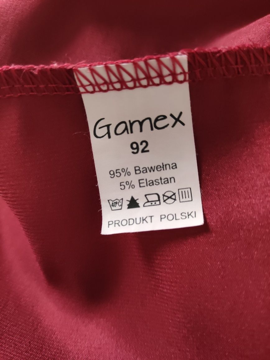Piękna bordowa sukienka Koronka/tiul Gamex 92 jak 80/86