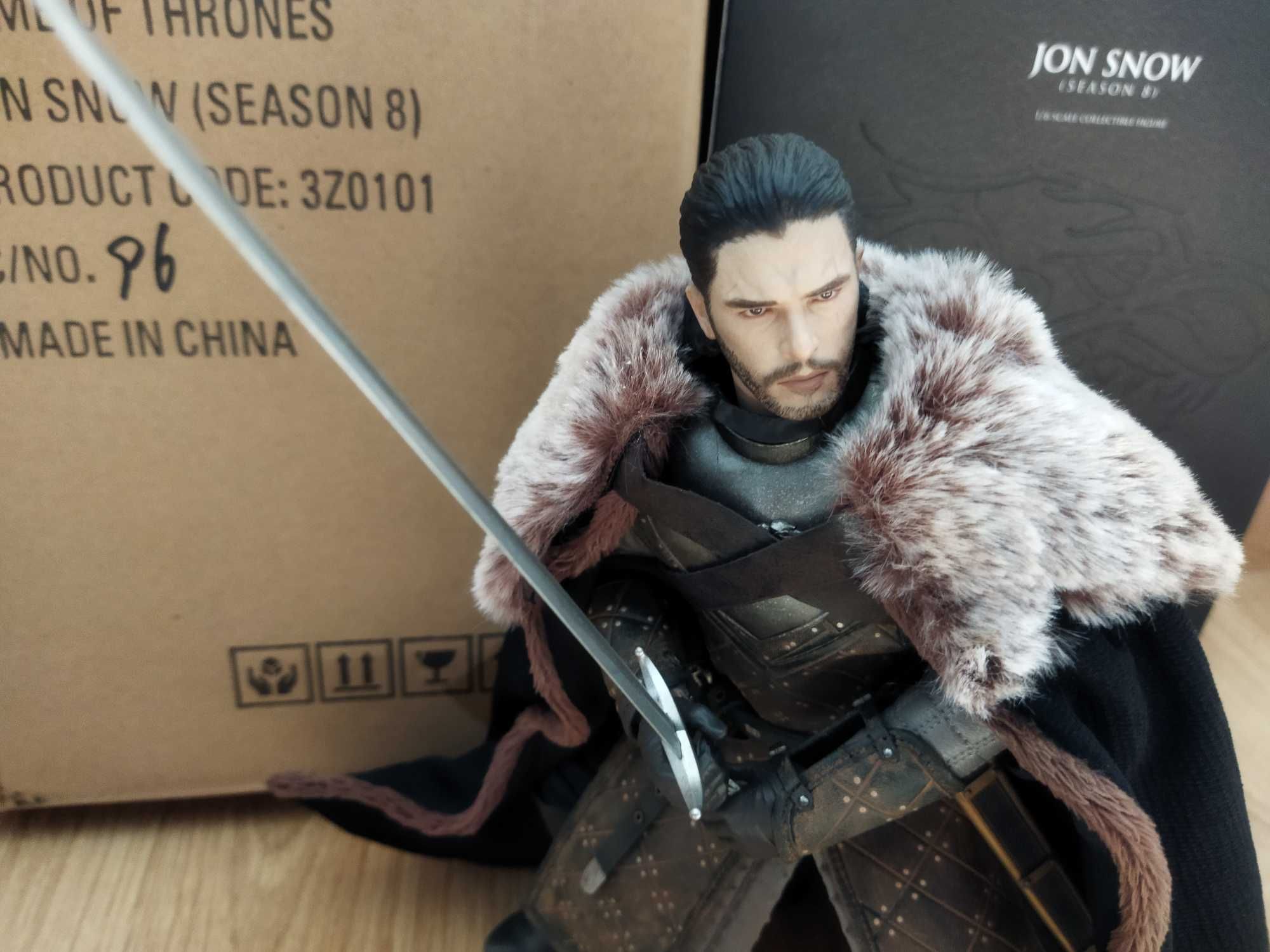 Threezero Jon Snow Season 8 1/6 Figura Colecionável Game of Thrones