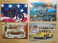 Stare kartki pocztowe pocztówki motoryzacyjne motor kolekcjonerskie