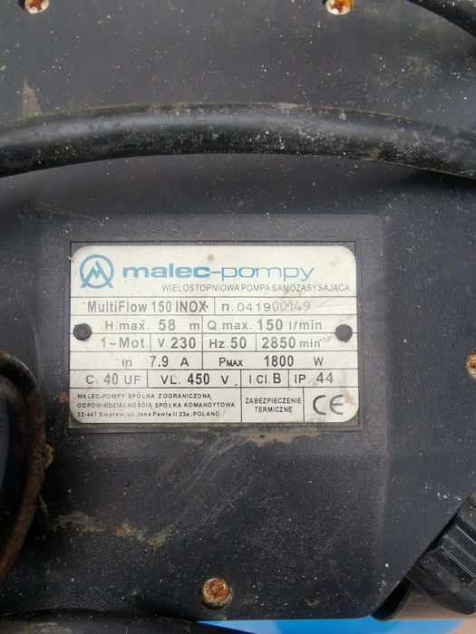 Pompa malec inox 150