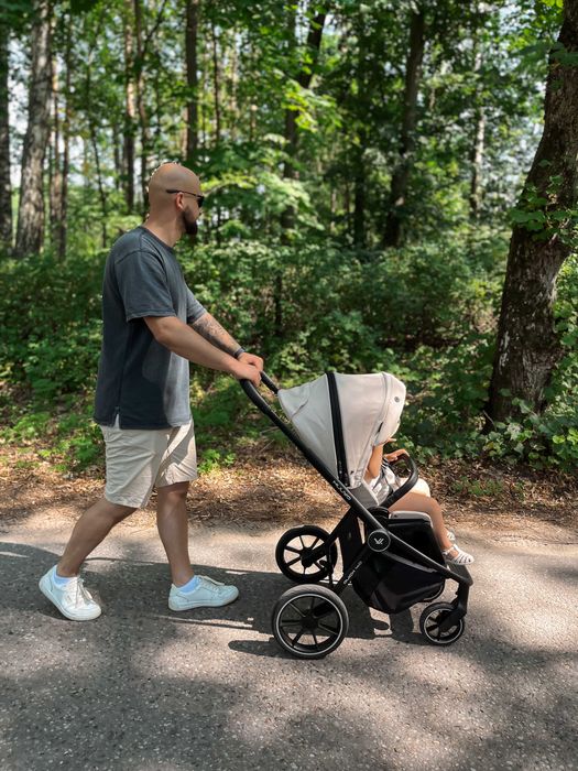 Wózek Muuvo Quick 4.0 2w1 Lekki Składany Gondola+Spacerówka +Adaptery