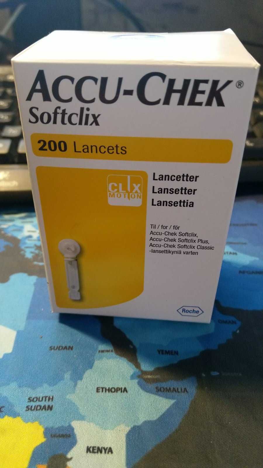 Ланцети/Lancets для глюкометра Accu-Chek Softclix 200 шт.