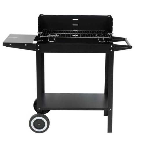 GRILL WĘGLOWY Z PÓŁKĄ, ruszt 48 X 26.5cm
