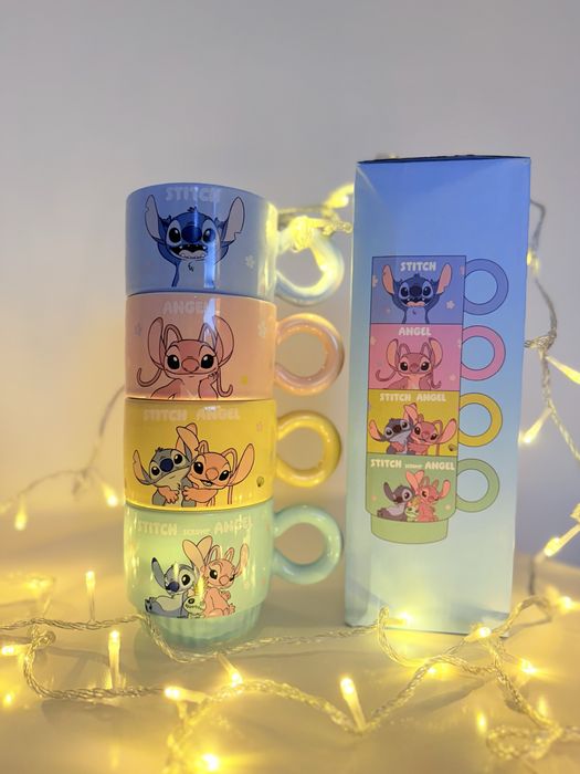 Подарунковий набір чашок кружки Стітч Стіч Стич Stitch Disney Angel