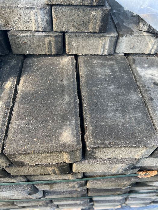 Kostka brukowa Polbruk Prostokąt 4 cm grafitowa