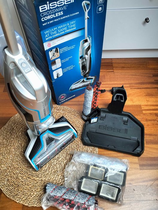 Odkurzacz pionowy Bissell Cross bezprzewodowy 3w1 odkurza myje suszy