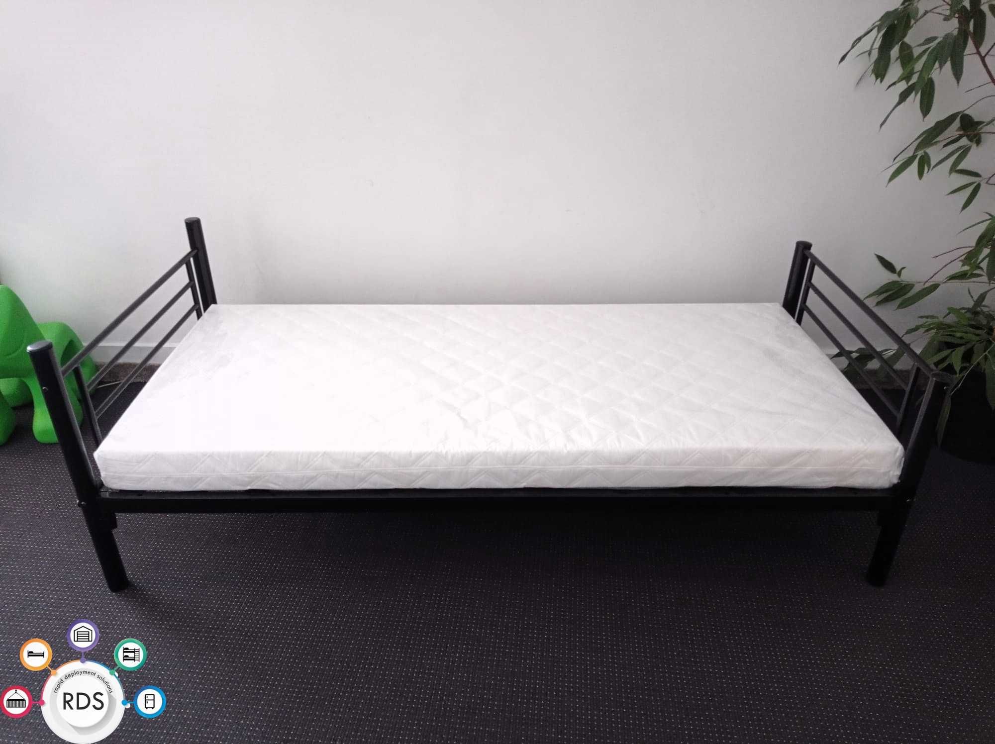 Łóżko piętrowe metalowe wojskowe kwaterowe hostelowe motelowe 90x200