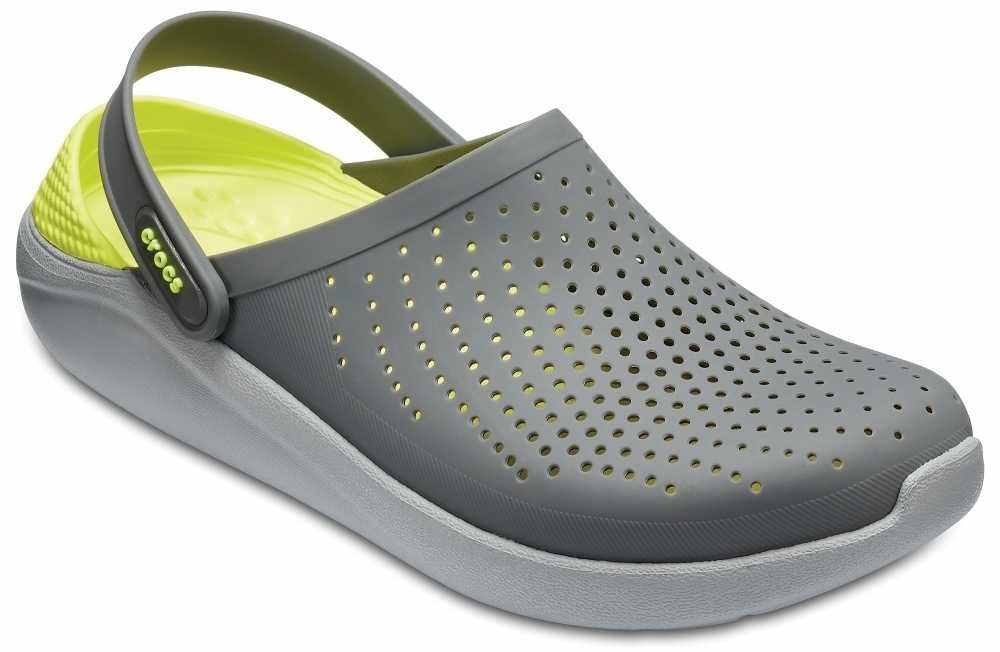 Кроксы Crocs LiteRide Clog GreyLightGreen оригинал 36-45