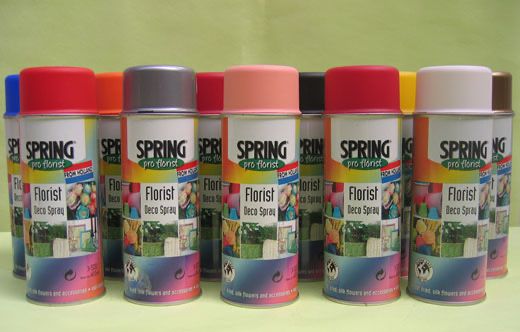 Фарба для живих квітів SPRING, 400 мл. Є різні кольори