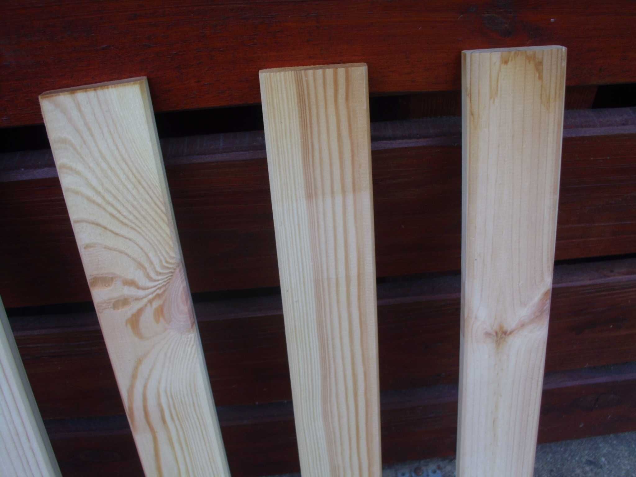 Drewniane deski heblowane, sosnowe, fazowane
