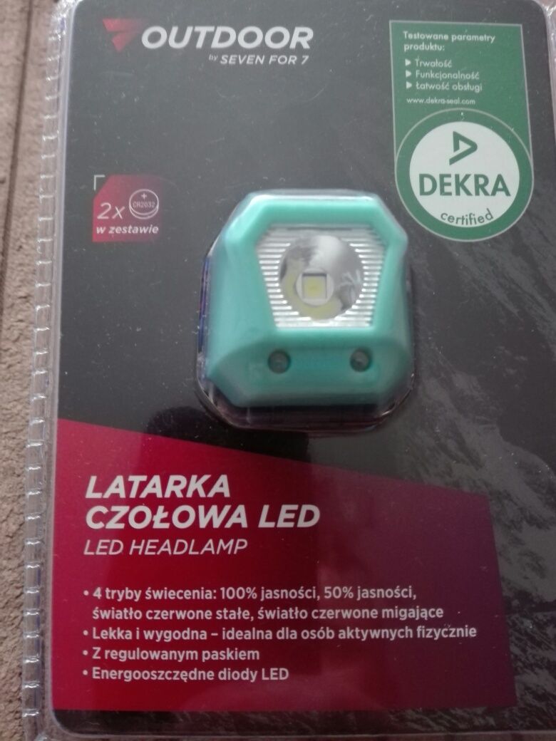 Latarka czołowa led