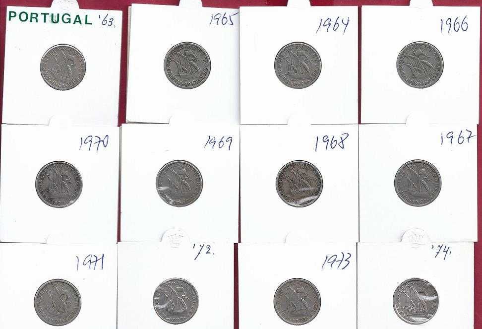 Coleção  Completa  2$50  de Niquel  1963 a 1985  23  Moedas