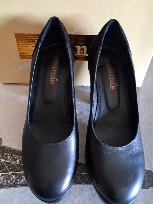 Sapato preto mulher salto alto 39 Cubanas