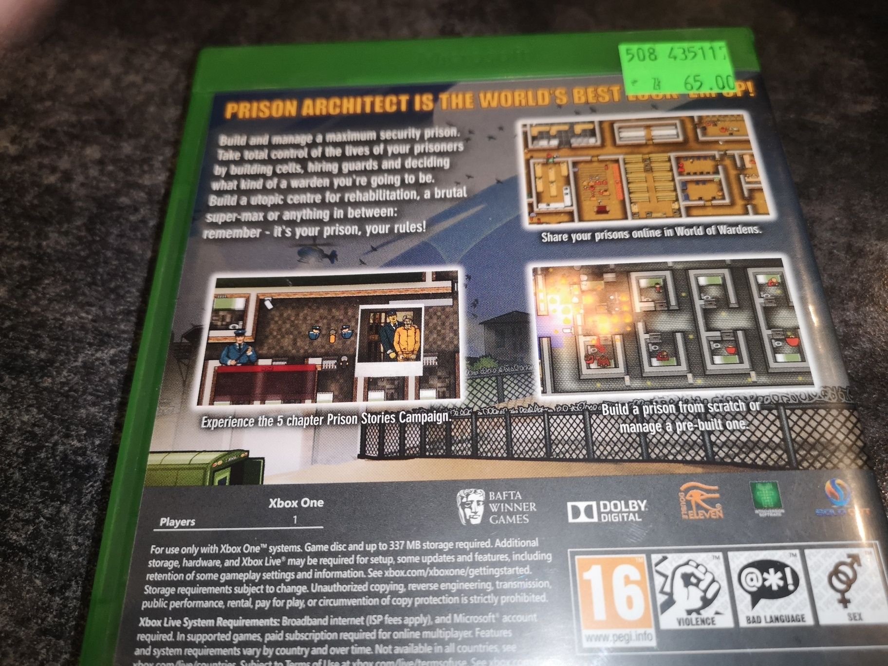 Prison Architect XBOX ONE gra (rzadkość na rynku) sklep Ursus