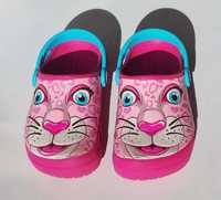 Sandálias Crocs cor-de-rosa de menina tamanho 13 COMO NOVAS