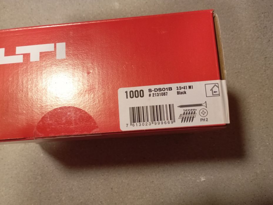 Wkręty do płyt gipsowo kartonowych Hilti S-DS01B