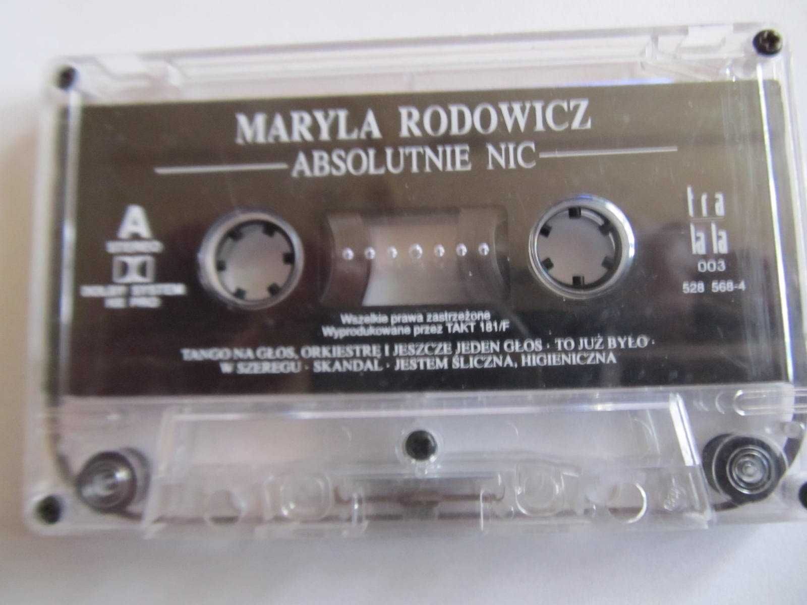Maryla Rodowicz "Absolutnie nic"- kaseta audio