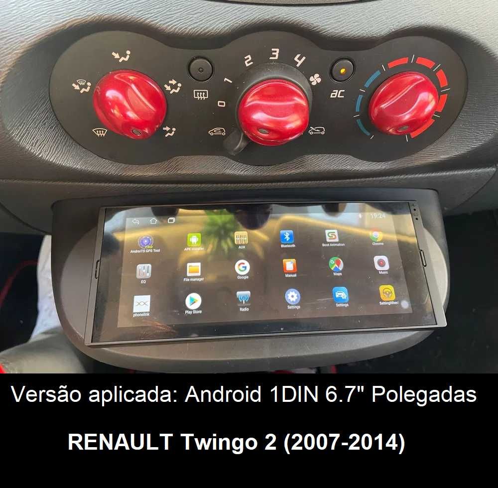 Rádio 1DIN Renault TWINGO 1 / 2 • (1996 a 2014) • Android (2DIN)