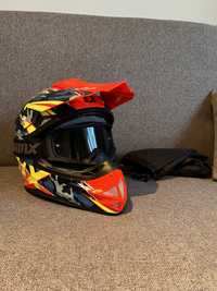 Kask motocross z goglami