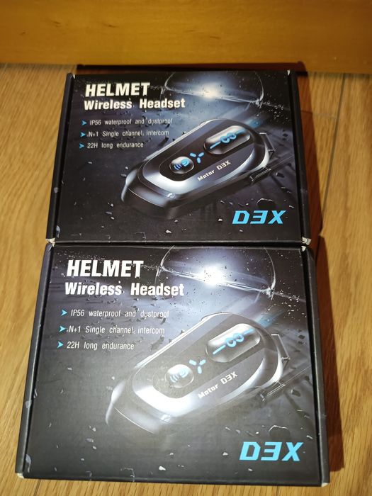 Kit 2 auriculares bluetooth para capacetes de mota