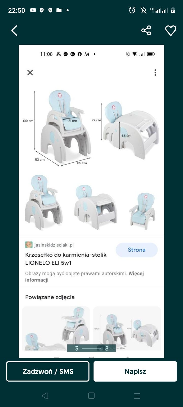 Stolik do karmienia