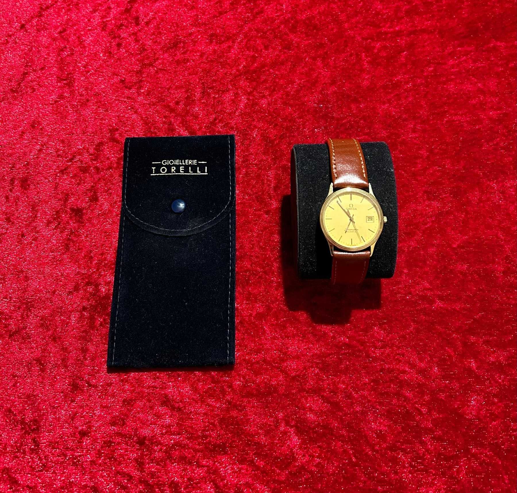 Złoty zegarek omega seamaster 18k