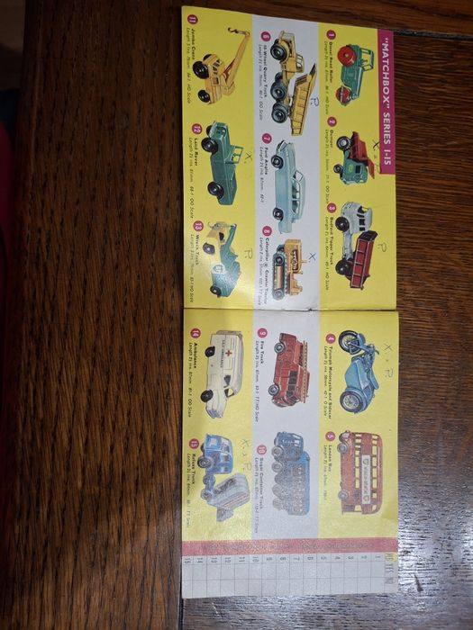 Catalogo matchbox 1965