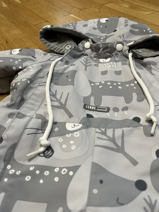 Комбинезон детский LENNE демисезонный с капюшоном подкладка велюр