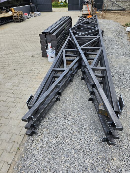 Hala magazyn garaż konstrukcja kratownica dźwigary słupy 6x20x4 laser