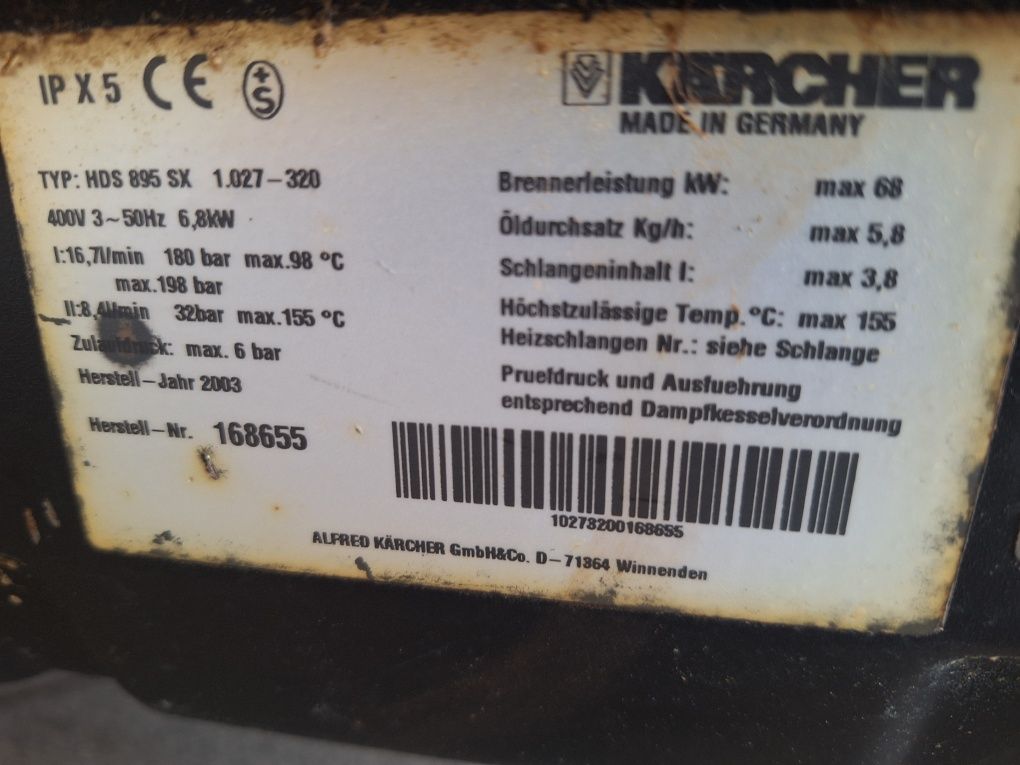 Myjka ciśnieniowa Karcher HDS 895s Ceramika!!!