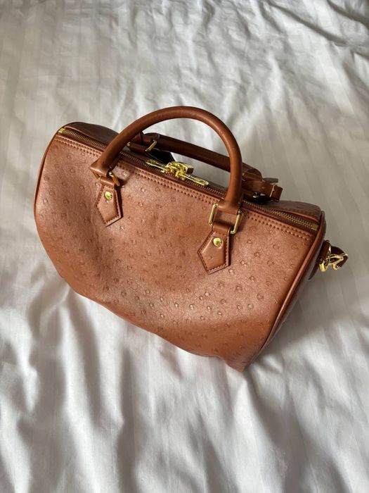 Сумка Louis Vuitton Speedy 30 Ostrich Leather Brown