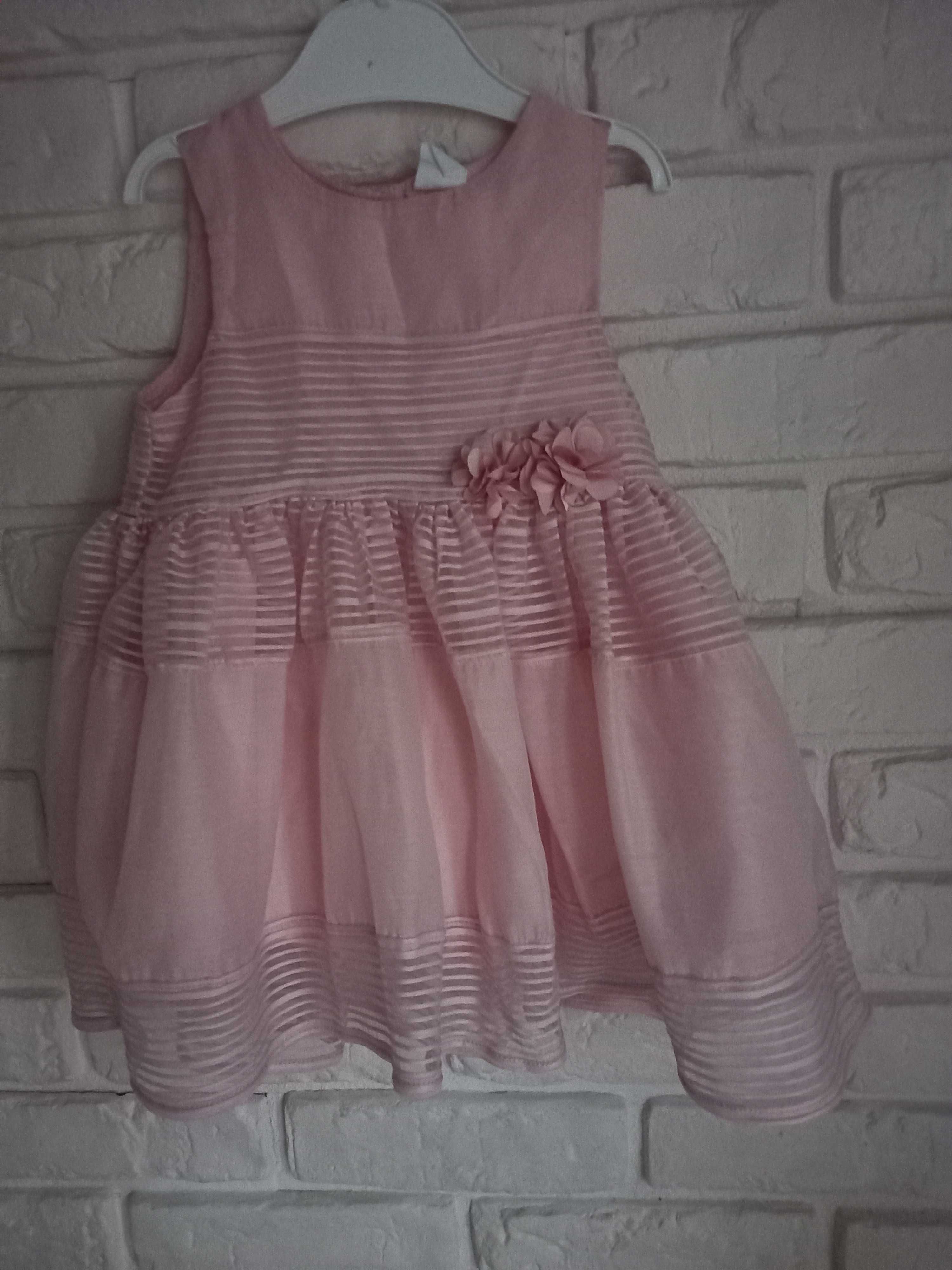 Sukienka różowa H&M r. 80