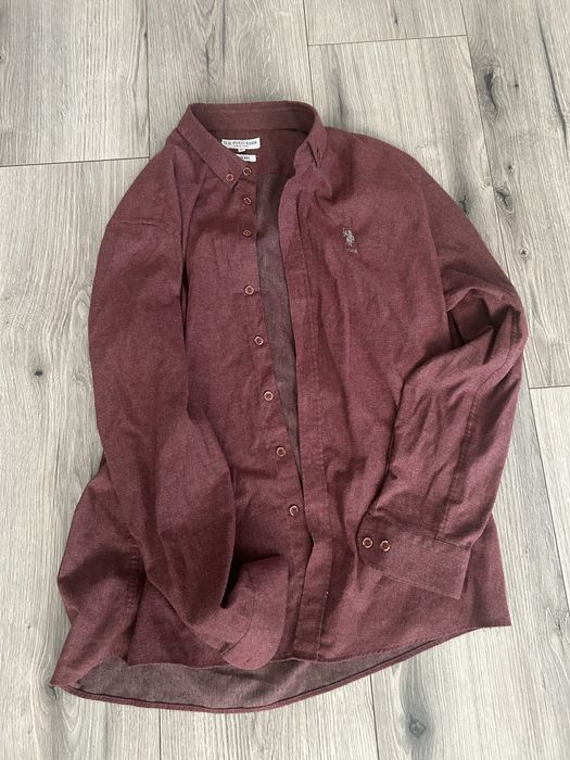 Koszula burgundowa firmowa