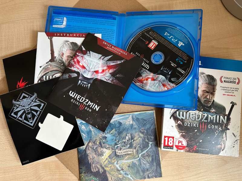 Wiedźmin 3 Edycja Premierowa PS4 PL - mapa, soundtrack, dodatki