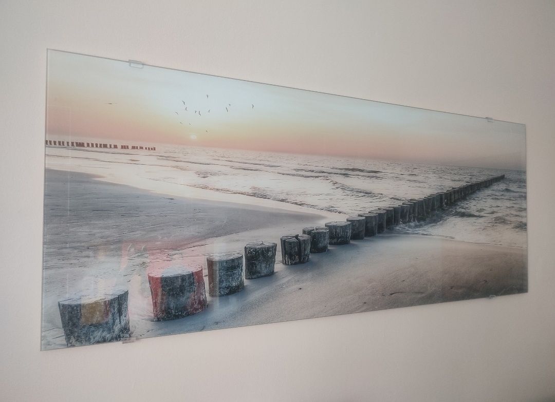 Obraz na szkle. Glasspik. Plaża. 125x50 cm