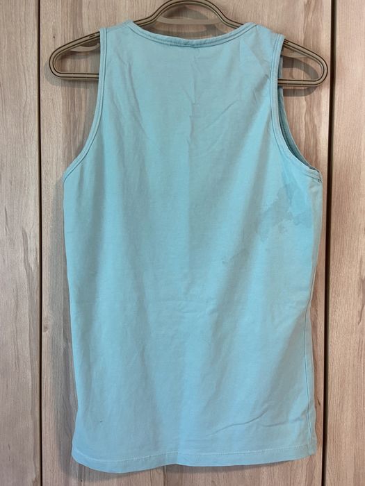 Vans XL bardziej S/ M seledynowa  bluzka sportowa na ramiączkach