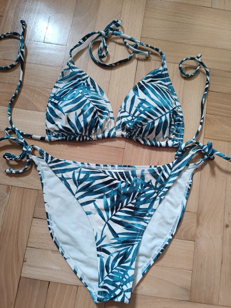 Bikini strój kąpielowy w liście