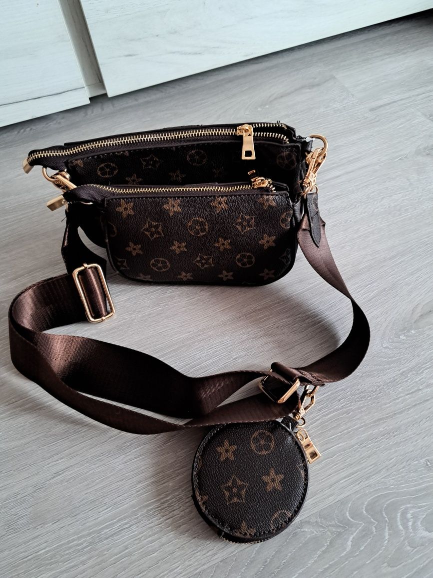 Torebka na ramię 3 w 1 Louis Vuitton kopia listonoszka saszetka