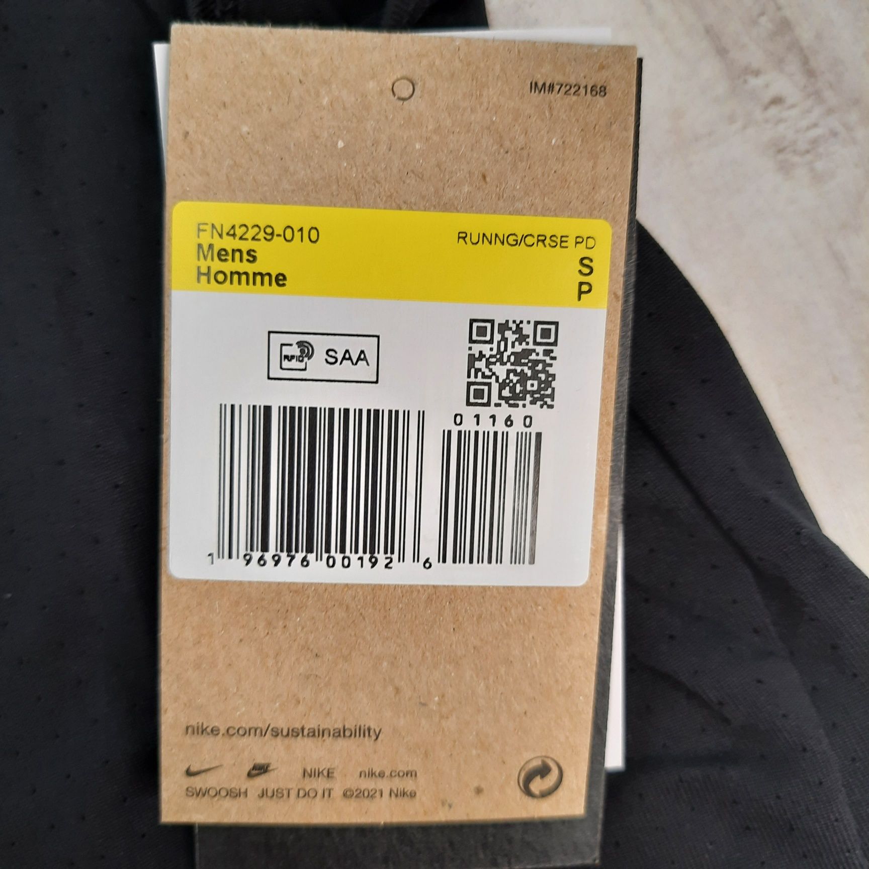 Оригінальна чоловіча майка Nike FAST DRI-FIT RUNNING SINGLET BLACK FN4