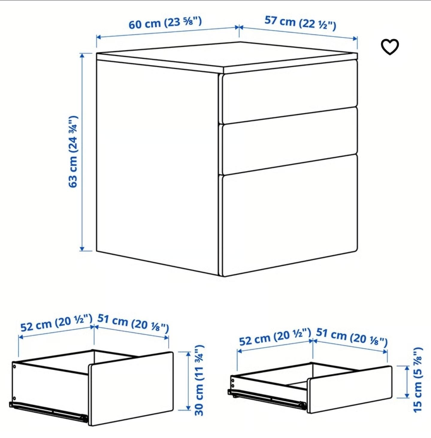 Cómoda ikea "smastad"