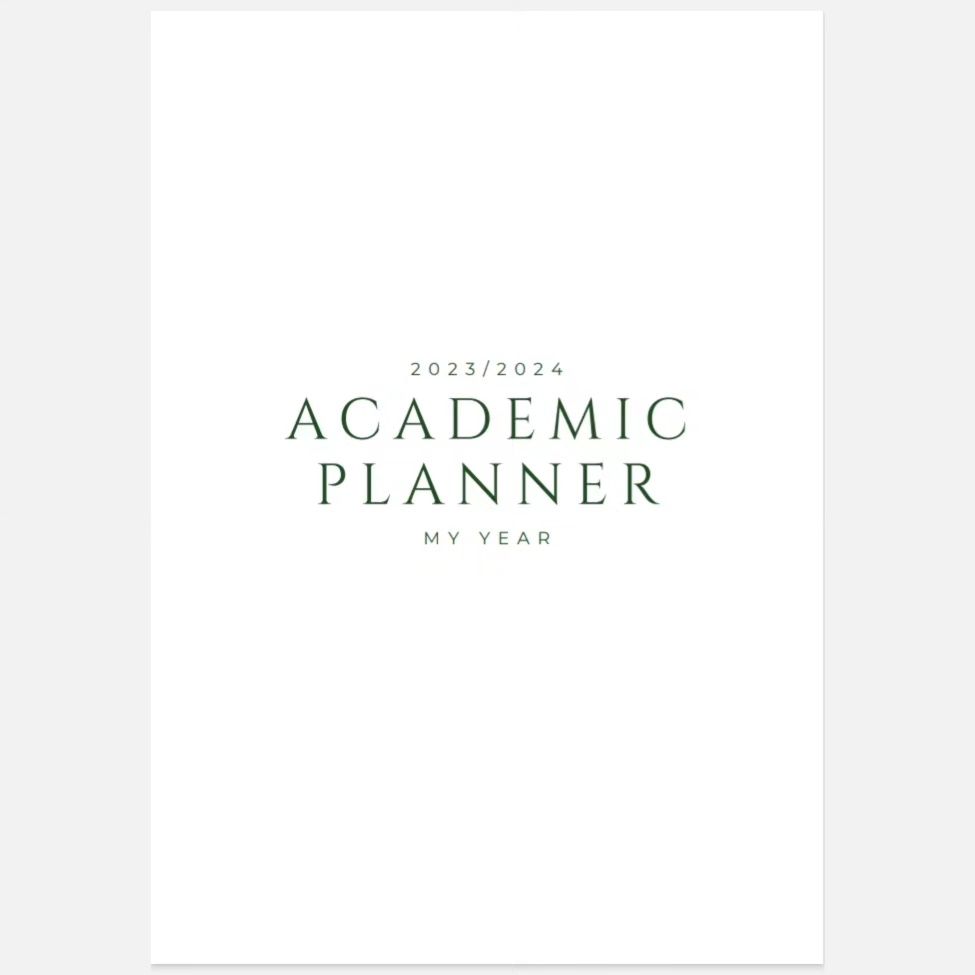 Academic planner 2023/2024 pdf/png