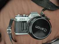 Canon AE-1 com 3 objectivas, 2 flash, bolsa, close up Carl zeiss