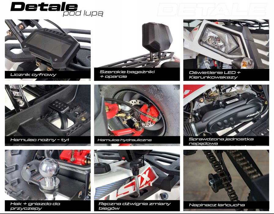 QUAD 200 250 CC ASIX Apollo Magnum homologacja dostawa kufer gratis