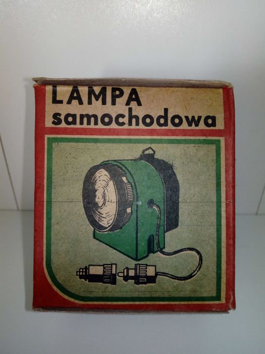 Zabytkowa lampka 12v. PRL Fiat Syrena Żuk Polonez Szara przedmiot nr3
