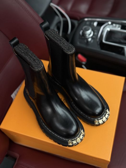 Ботинки сапоги в стиле сандро sandro челси натуральная кожа