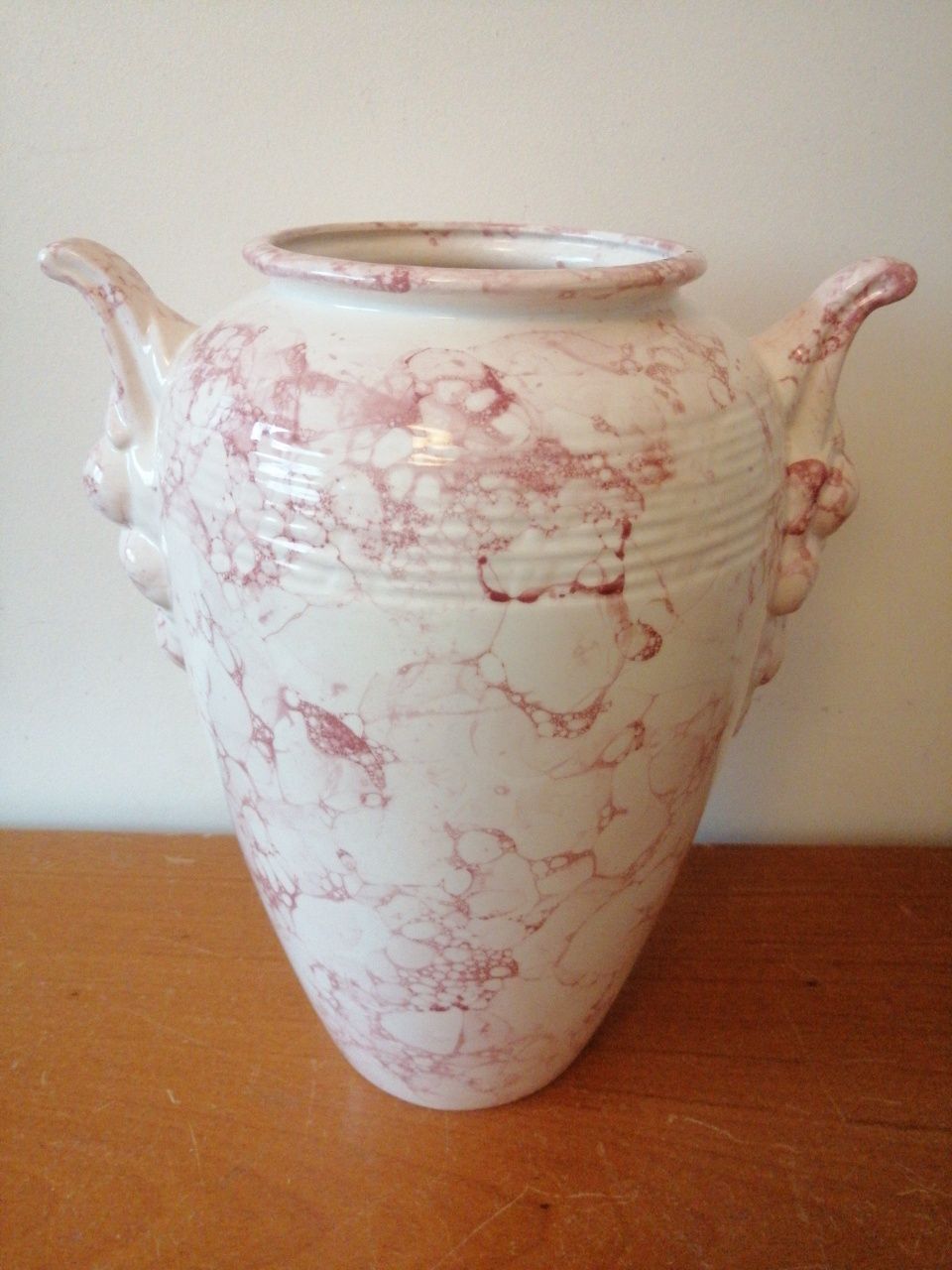 Jarra vaso cor rosa velho