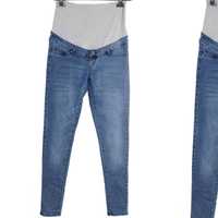 x7 ESMARA Wygodne Niebieskie Spodnie Ciążowe Jeans Skinny 36 S