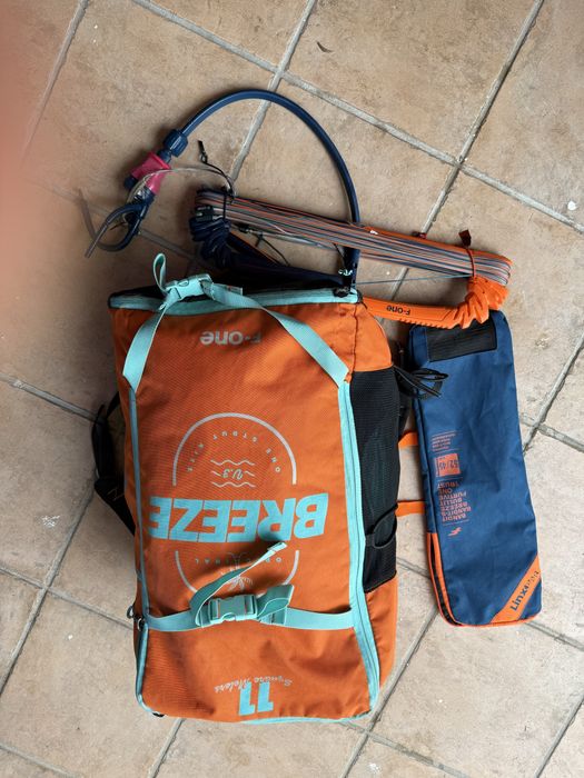 Kite F-One Breeze 11 mts V3 + Barra (Como novo)