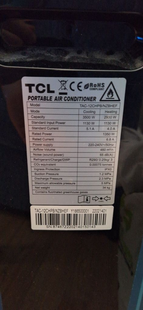 Klimatyzator przenośny TCL