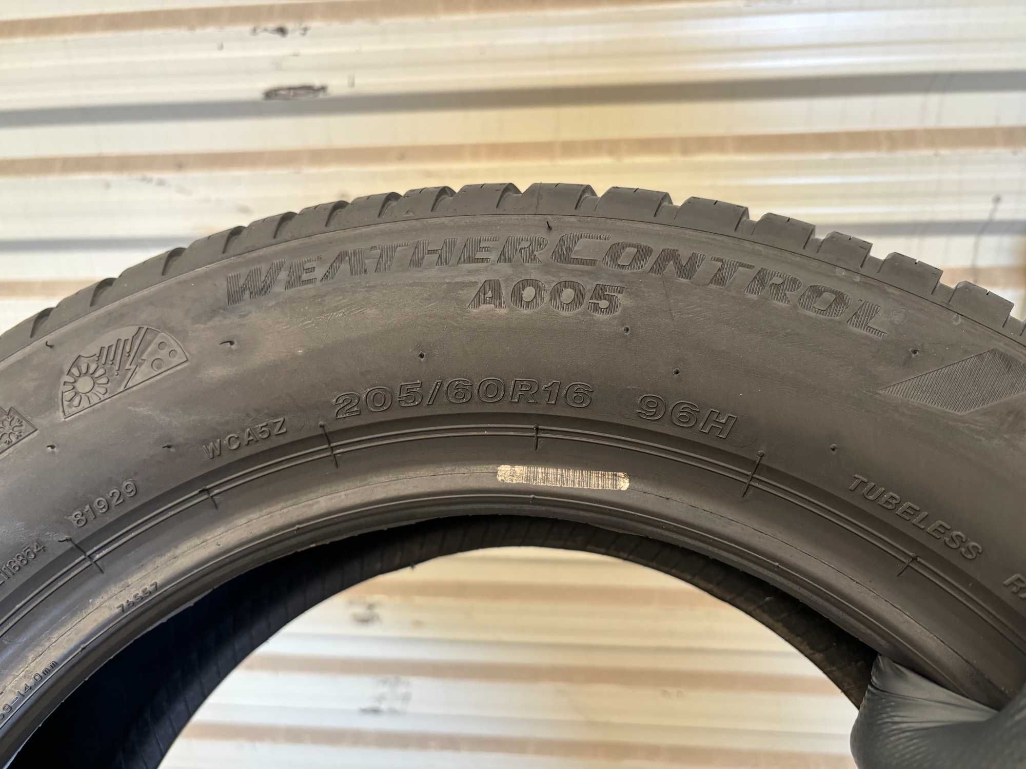 1szt 205/60R16 Bridgestone WeatherControl A005 96H 7,2mm 2023r P383S